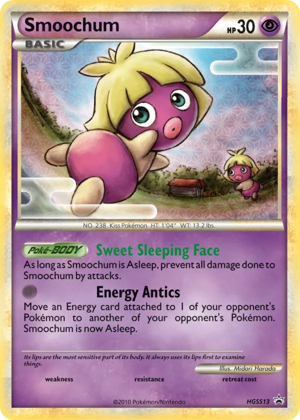 Smoochum Pokémon HGSS Black Star Promos #HGSS13 Holo