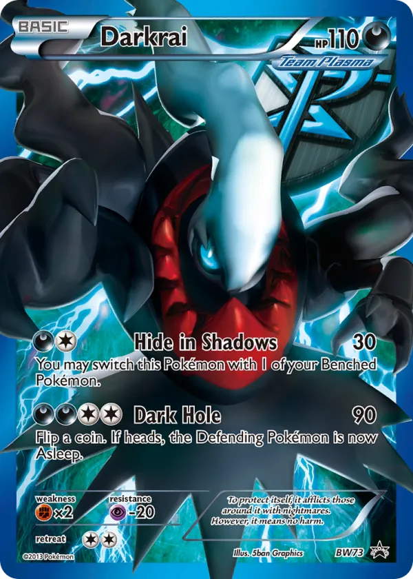 Darkrai Pokémon BW Black Star Promos #BW73 Holo