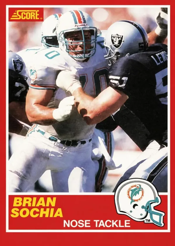 Brian Sochia 1989 Score Football #179