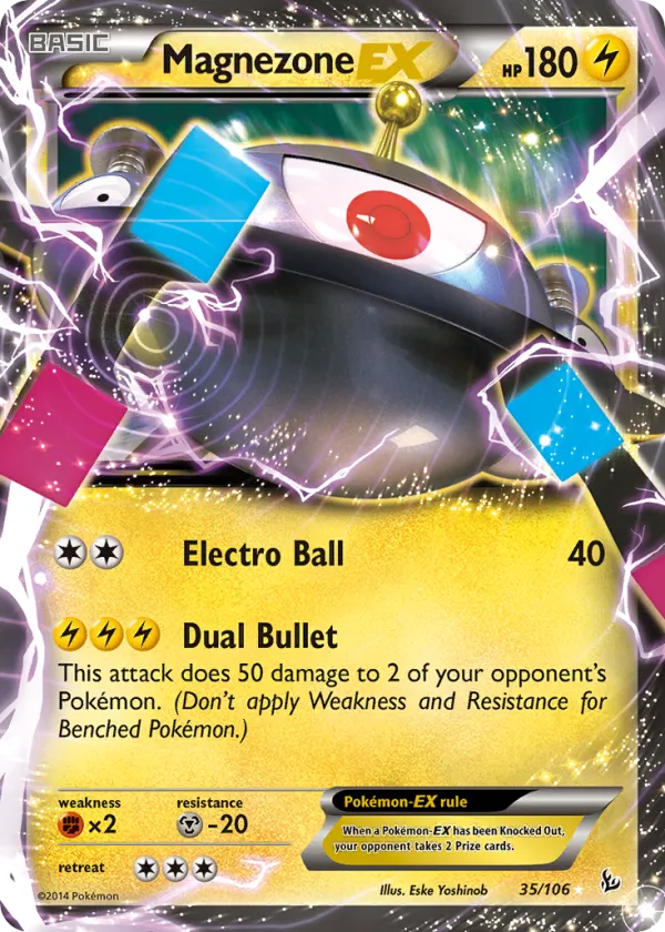 Magnezone-EX Pokémon Flashfire #35 Holo