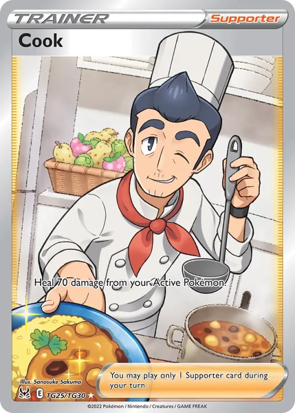 Cook Pokémon Lost Origin Trainer Gallery #TG25 Holo