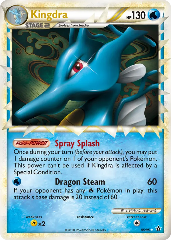 Kingdra Pokémon HS—Unleashed #85 Holo