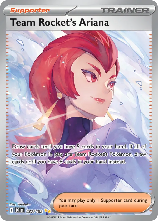 Team Rocket's Ariana Pokémon Destined Rivals #237 Holo
