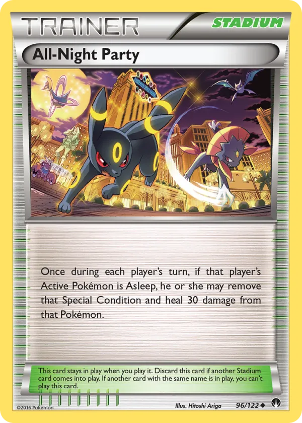 All-Night Party Pokémon BREAKpoint #96 Reverse Holo