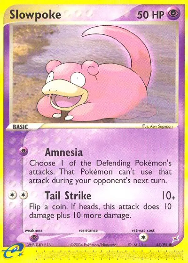 Slowpoke Pokémon Team Magma vs Team Aqua #45 Reverse Holo