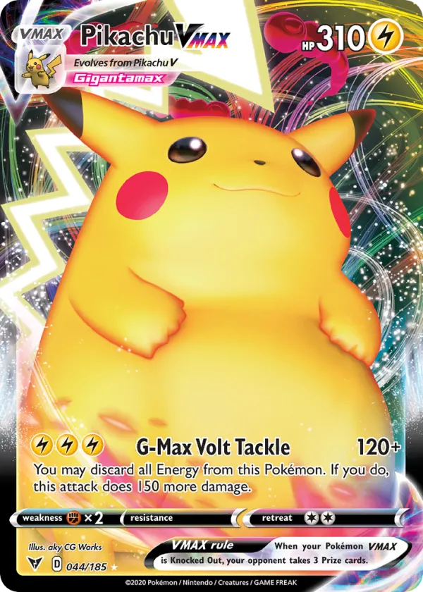 Pikachu VMAX Pokémon Vivid Voltage #44 Holo