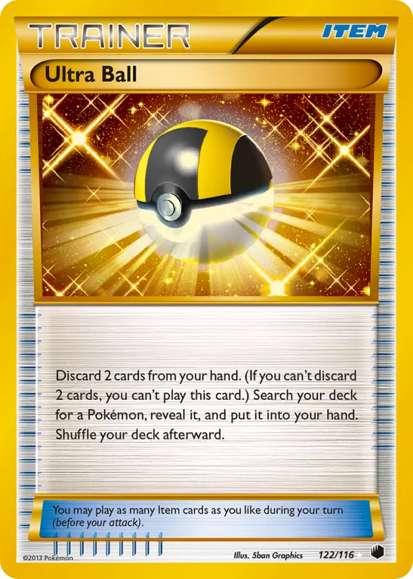 Ultra Ball Pokémon Plasma Freeze #122 Holo
