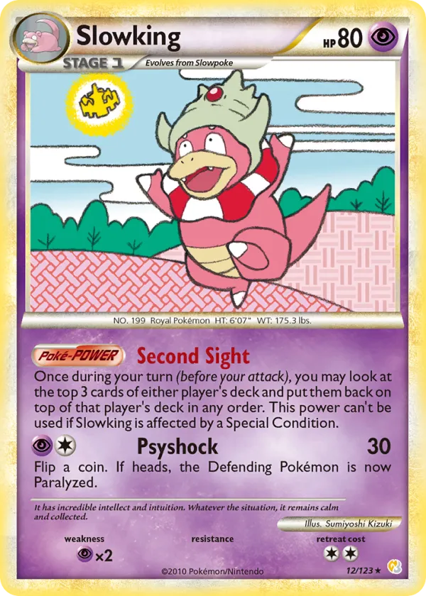 Slowking Pokémon HeartGold & SoulSilver #12 Holo