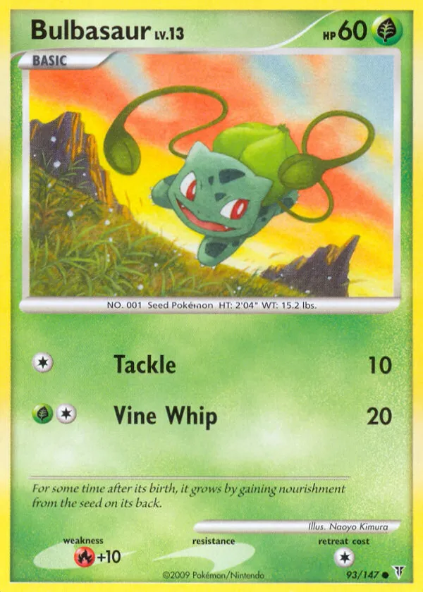 Bulbasaur Pokémon Supreme Victors #93 Reverse Holo
