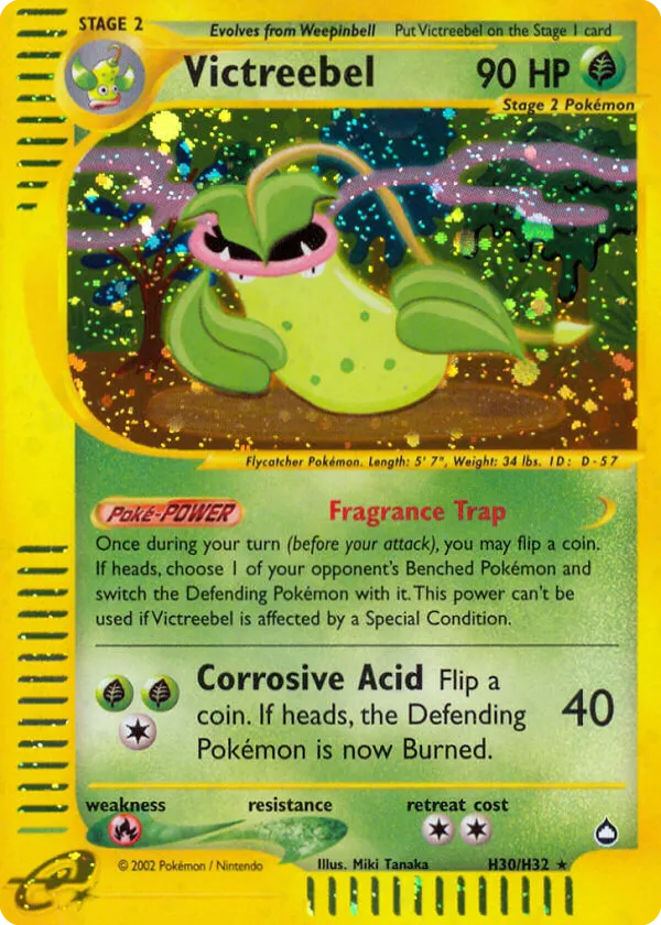 Victreebel Pokémon Aquapolis #H30 Holo