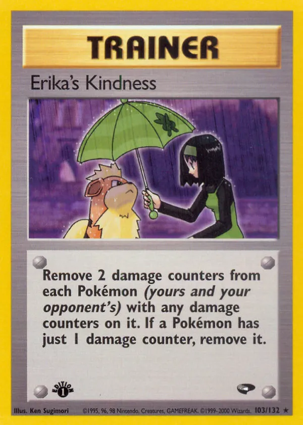 Erika's Kindness Pokémon Gym Challenge #103 1st Edition