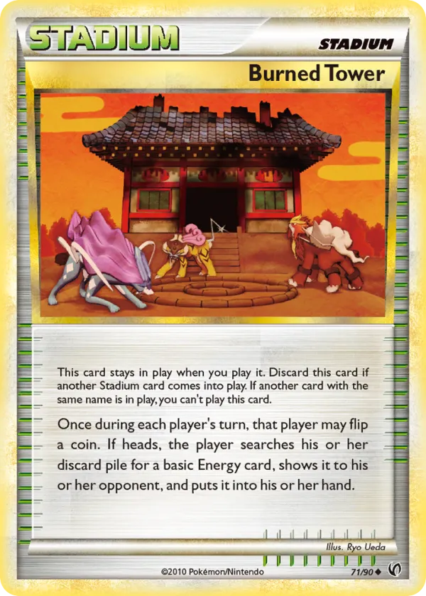 Burned Tower Pokémon HS—Undaunted #71 Reverse Holo