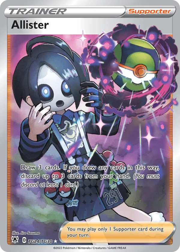 Allister Pokémon Astral Radiance Trainer Gallery #TG24 Holo