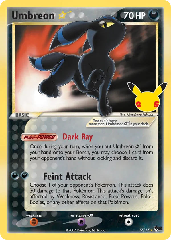 Umbreon ★ Pokémon Celebrations: Classic Collection #17 Holo