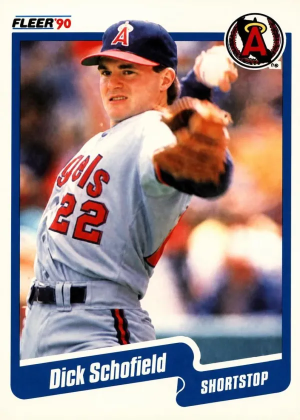 Dick Schofield 1990 Fleer Baseball #144