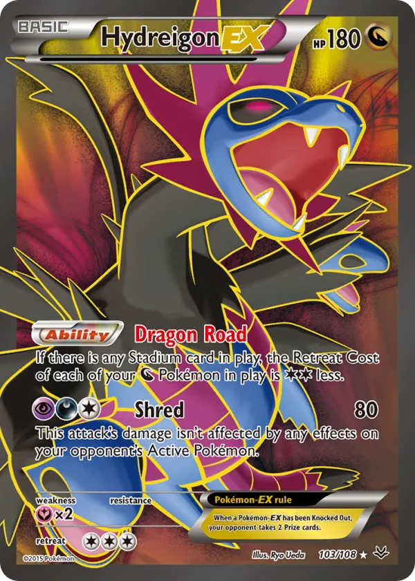 Hydreigon-EX Pokémon Roaring Skies #103 Holo