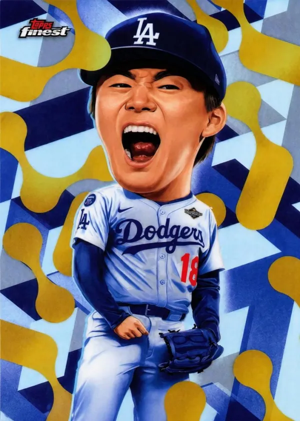 Yoshinobu Yamamoto 2026 Topps Finest Headliners Baseball #HL-8