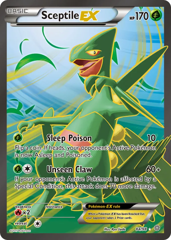 Sceptile-EX Pokémon Ancient Origins #84 Holo