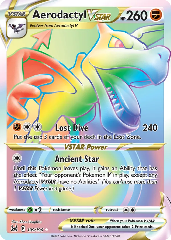 Aerodactyl VSTAR Pokémon Lost Origin #199 Holo