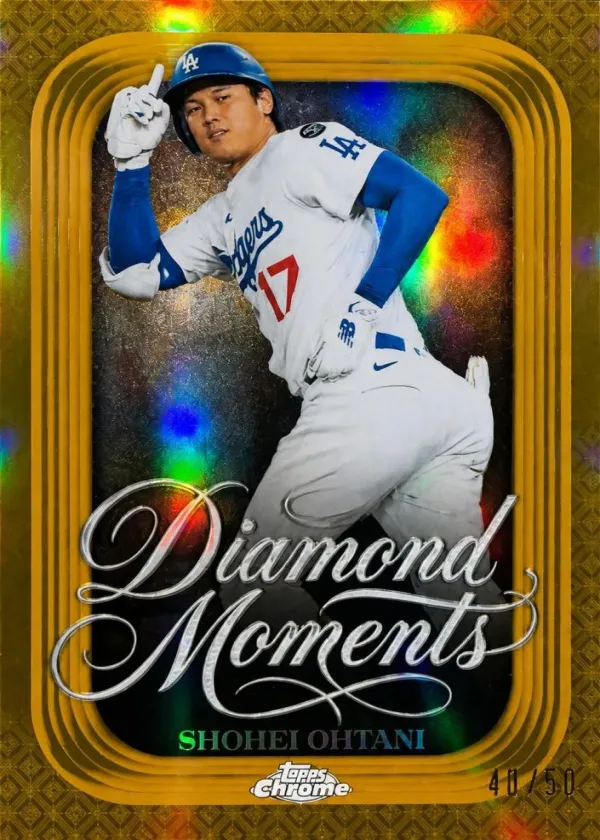 Shohei Ohtani 2026 Topps Chrome Diamond Moments Baseball Gold Refractor #DM-50