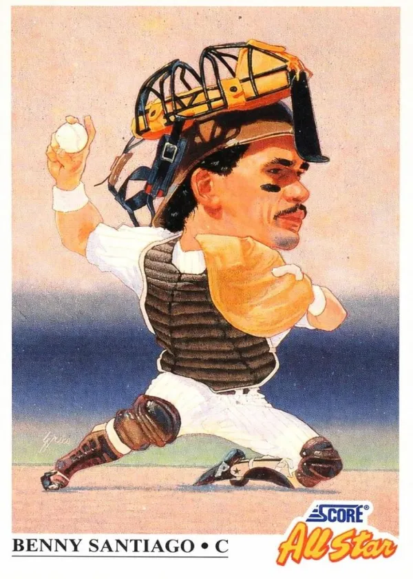 Benny Santiago 1991 Score All-Star Team Baseball #663