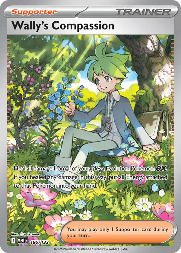 Wally's Compassion Pokémon Mega Evolution #186 Holo