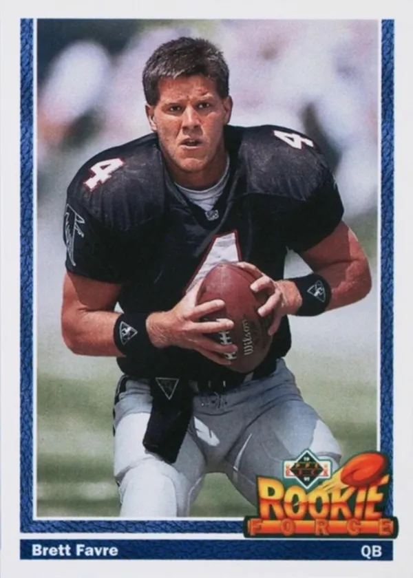 Brett Favre 1991 Upper Deck Rookie Force Football #647