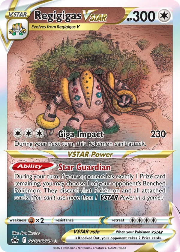 Regigigas VSTAR Pokémon Crown Zenith Galarian Gallery #GG55 Holo