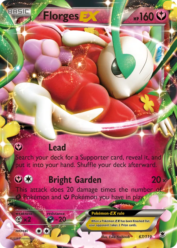 Florges-EX Pokémon Phantom Forces #67 Holo