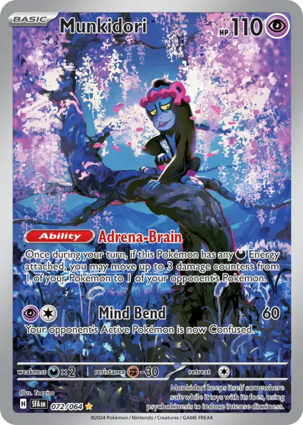 Munkidori Pokémon Shrouded Fable #72 Holo