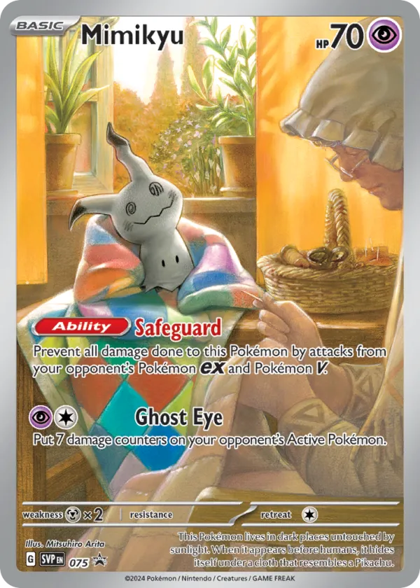 Mimikyu Pokémon Scarlet & Violet Black Star Promos #75 Holo