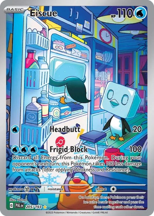 Eiscue Pokémon Paldea Evolved #205 Holo
