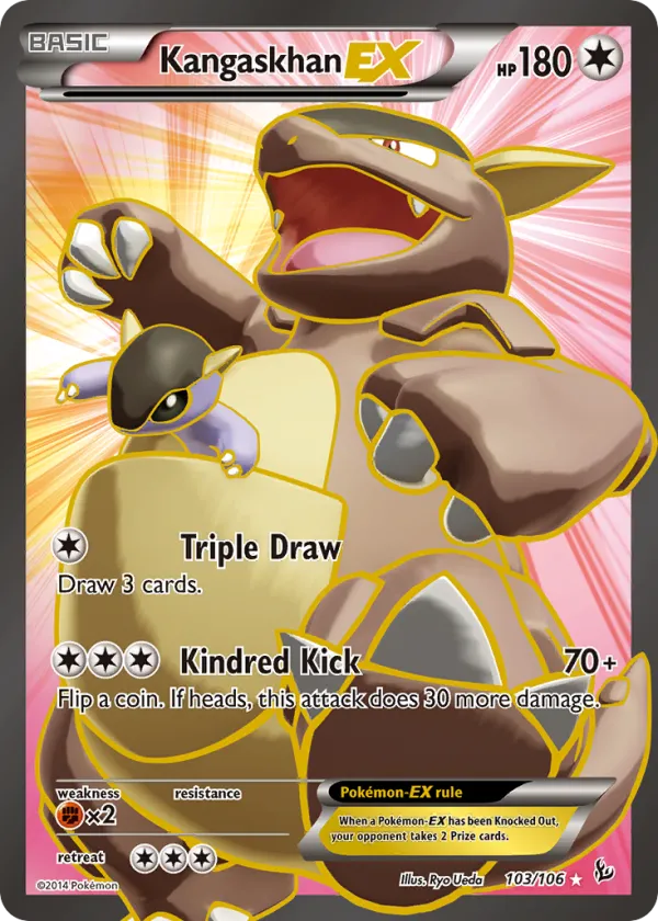 Kangaskhan-EX Pokémon Flashfire #103 Holo