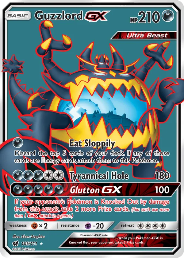 Guzzlord-GX Pokémon Crimson Invasion #105 Holo