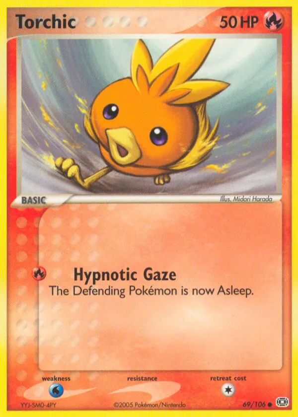 Torchic Pokémon Emerald #69 Reverse Holo