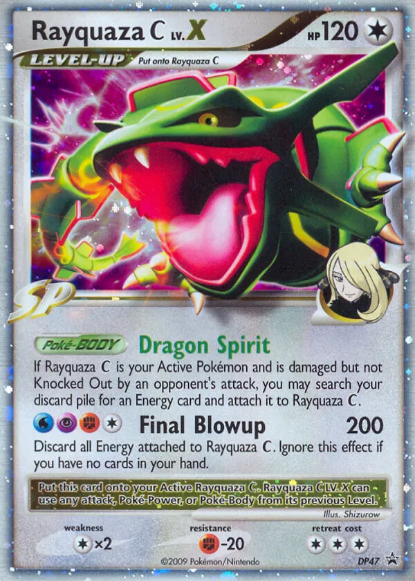 Rayquaza C LV.X Pokémon DP Black Star Promos #DP47 Holo