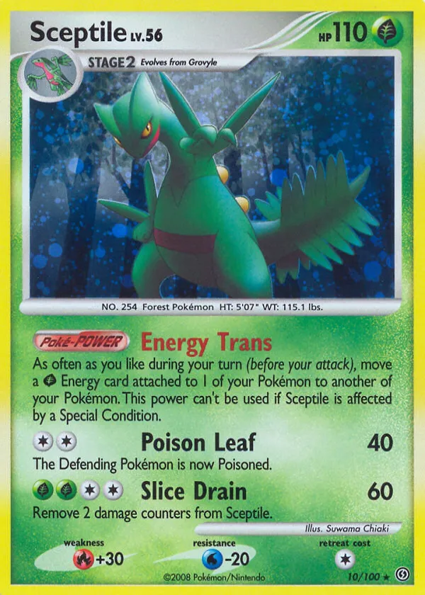 Sceptile Pokémon Stormfront #10 Holo