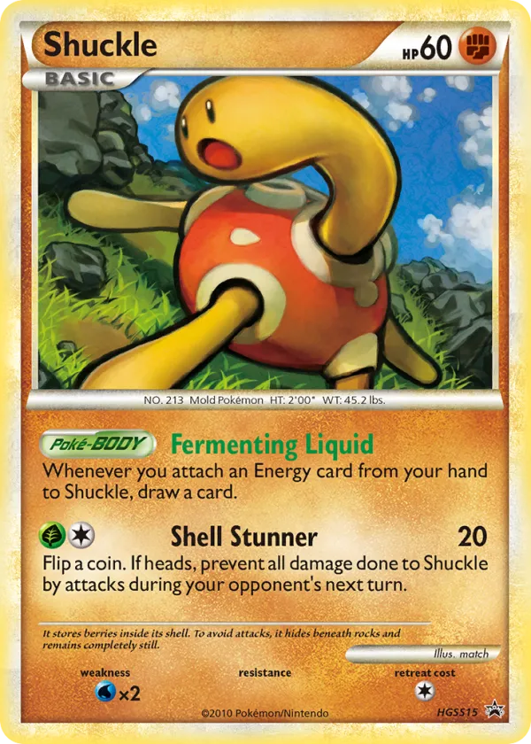 Shuckle Pokémon HGSS Black Star Promos #HGSS15 Holo
