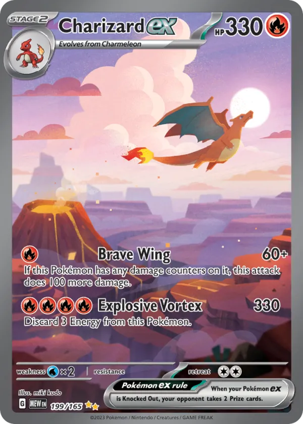 Charizard ex Pokémon 151 #199 Holo