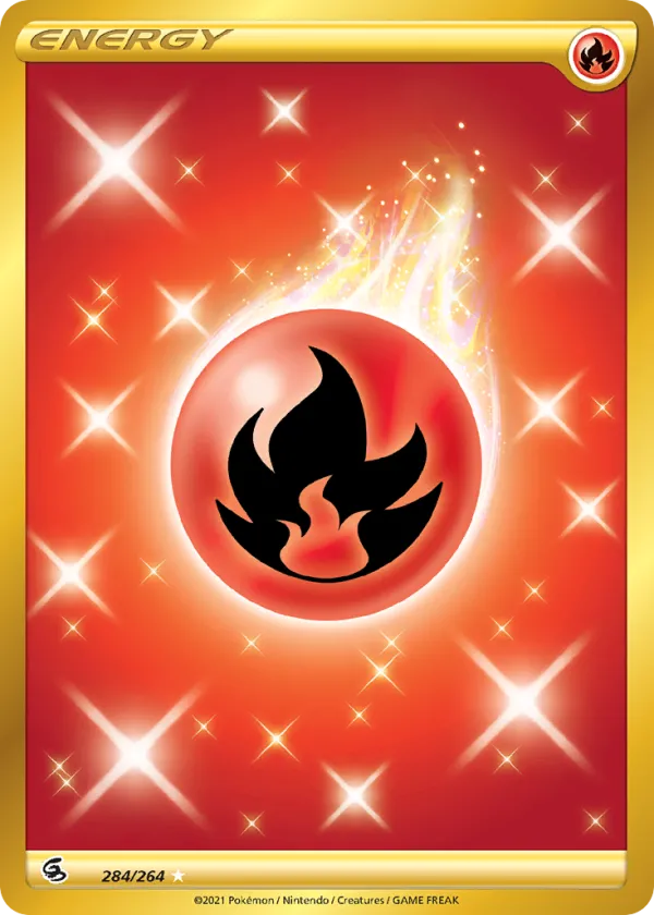 Fire Energy Pokémon Fusion Strike #284 Holo