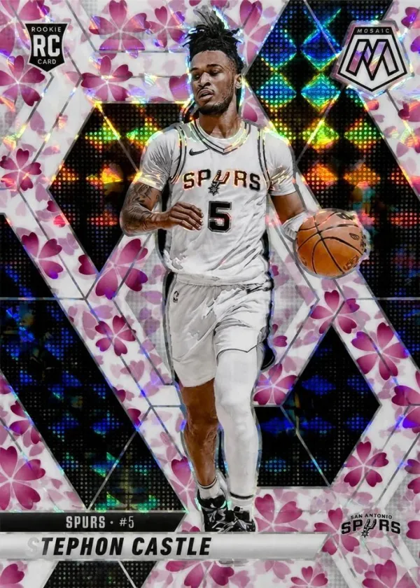 Stephon Castle 2024 Panini Mosaic Basketball Choice Cherry Blossom #236