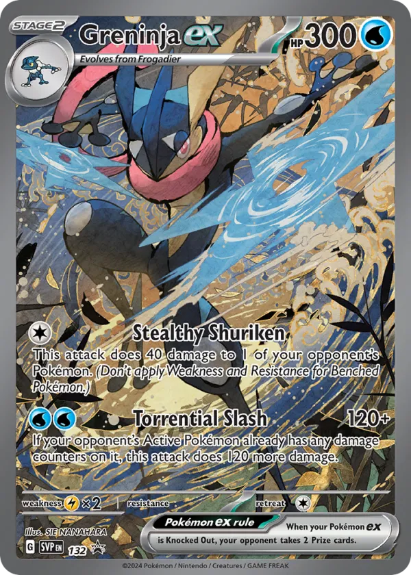 Greninja ex Pokémon Scarlet & Violet Black Star Promos #132 Holo