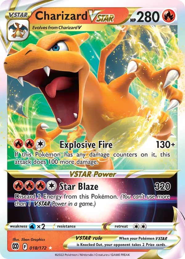 Charizard VSTAR Pokémon Brilliant Stars #18 Holo