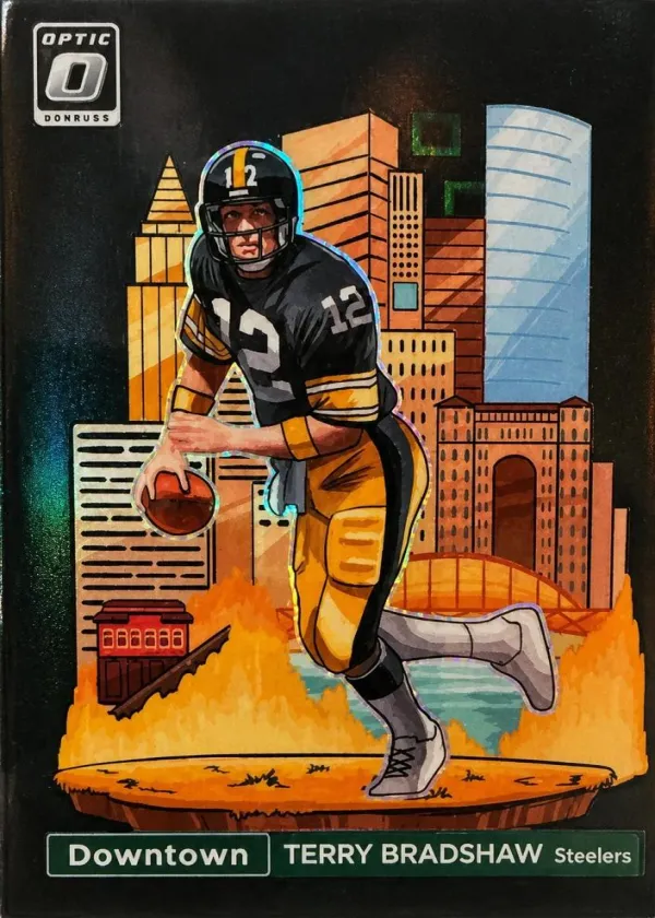 Terry Bradshaw 2024 Panini Donruss Downtown! Football Black #10