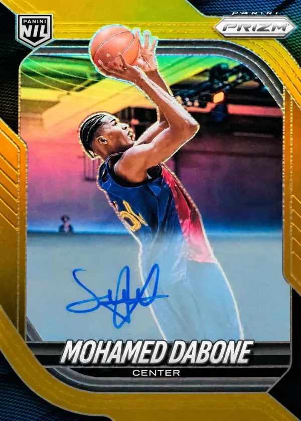 Mohamed Dabone 2025 Panini Prizm Autographs Basketball Gold #183