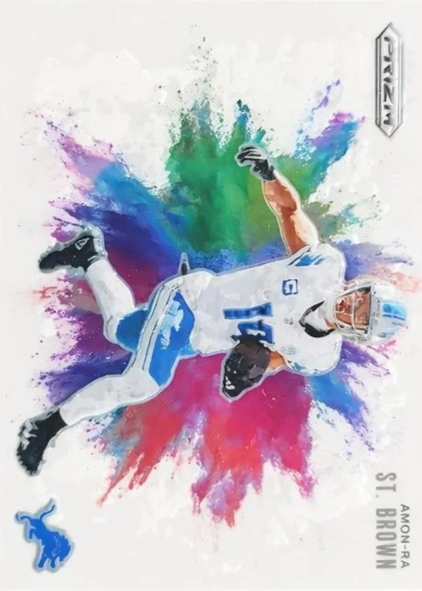Amon-Ra St. Brown 2024 Panini Prizm Color Blast Football #33
