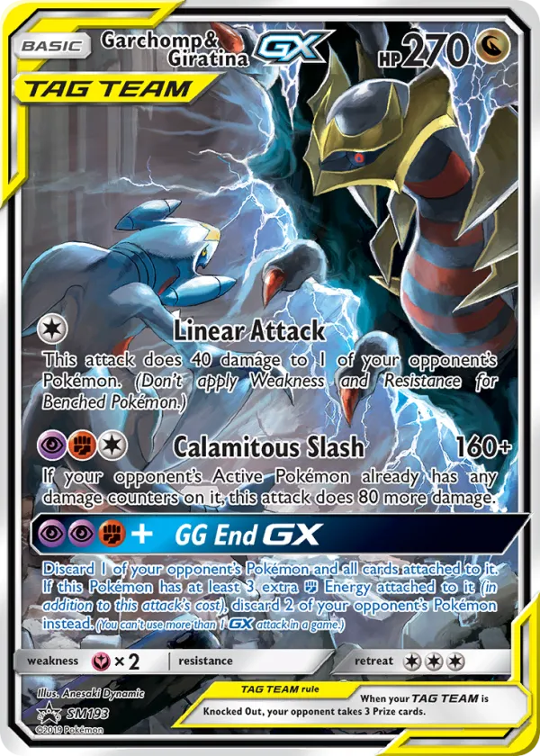 Garchomp & Giratina-GX Pokémon SM Black Star Promos #SM193 Holo