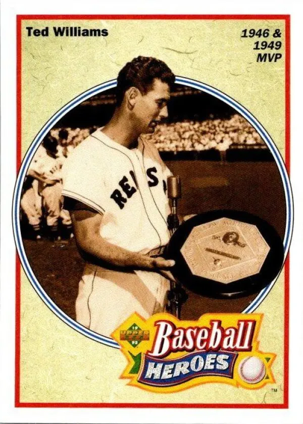 Ted Williams 1992 Upper Deck Heroes Baseball #31