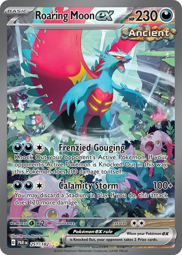 Roaring Moon ex Pokémon Paradox Rift #251 Holo