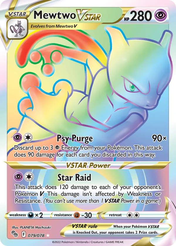 Mewtwo VSTAR Pokémon Pokémon GO #79 Holo
